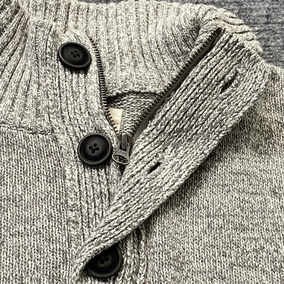 Urban Pipeline Sweater Men M Gray Striped Preppy Y2K Academia Streetwear Grunge - Picture 3 of 13